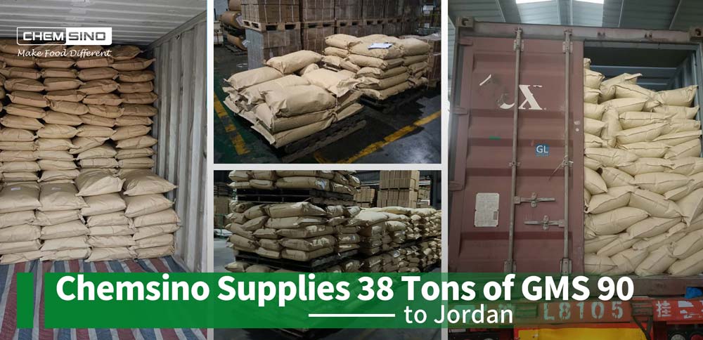 Chemsino suministra 38 toneladas de GMS 90 a Jordania